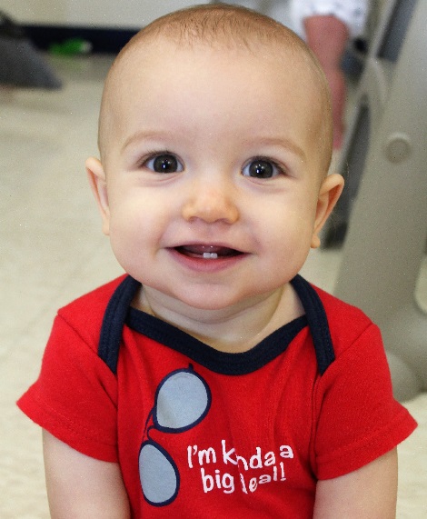 Smiling Infant using ASL